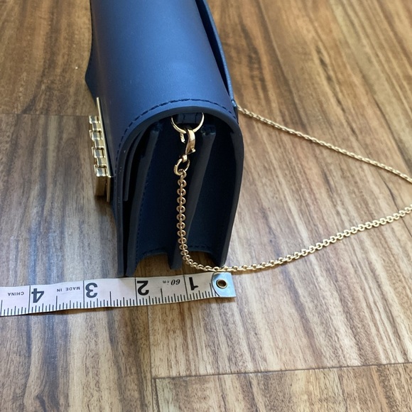 ZAC Zac Posen Mini Eartha Cross Body Chain Bag - Deep Blue - Picture 11 of 16